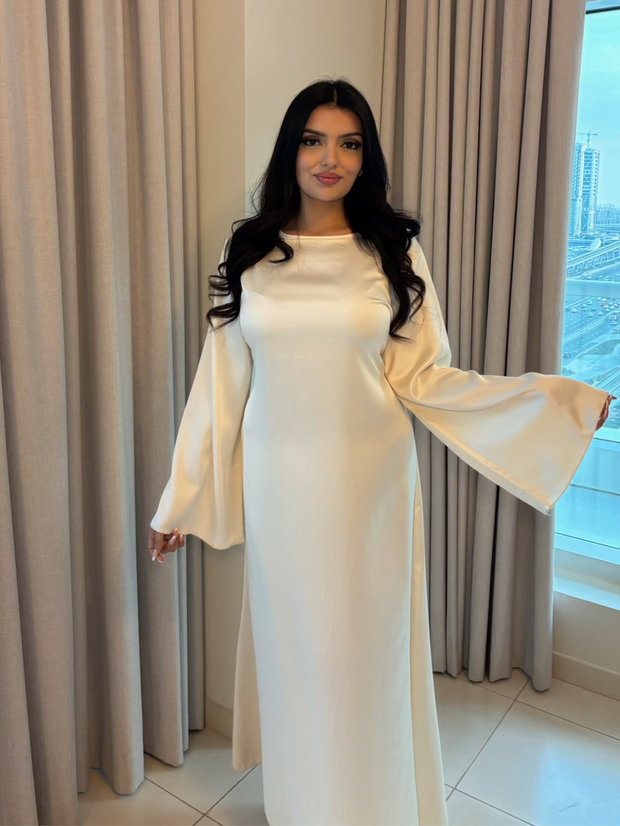 Aaliah Dress Beige